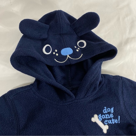 Jumping Beans Navy Blue Dog Gone Cute! Fleece Hoodie - Picture 2 of 6